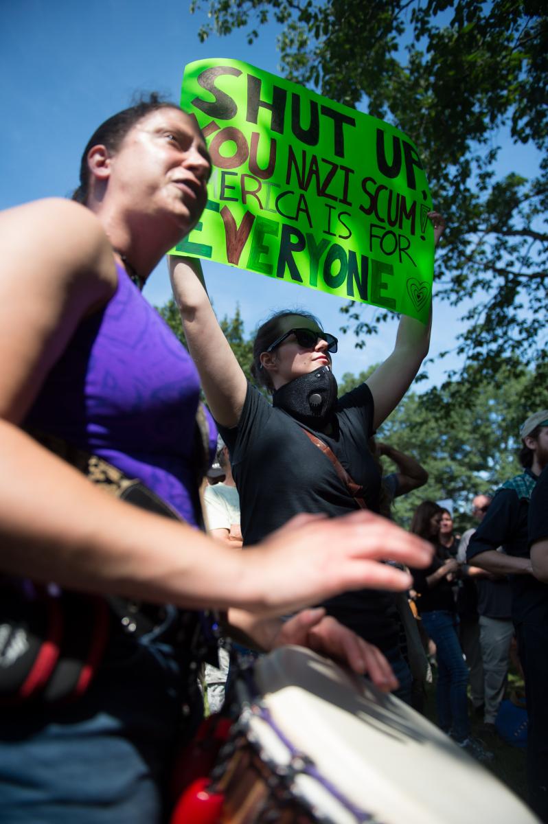 Boston, MA - August 19, 2017 - Anti-White Supremacy Rally