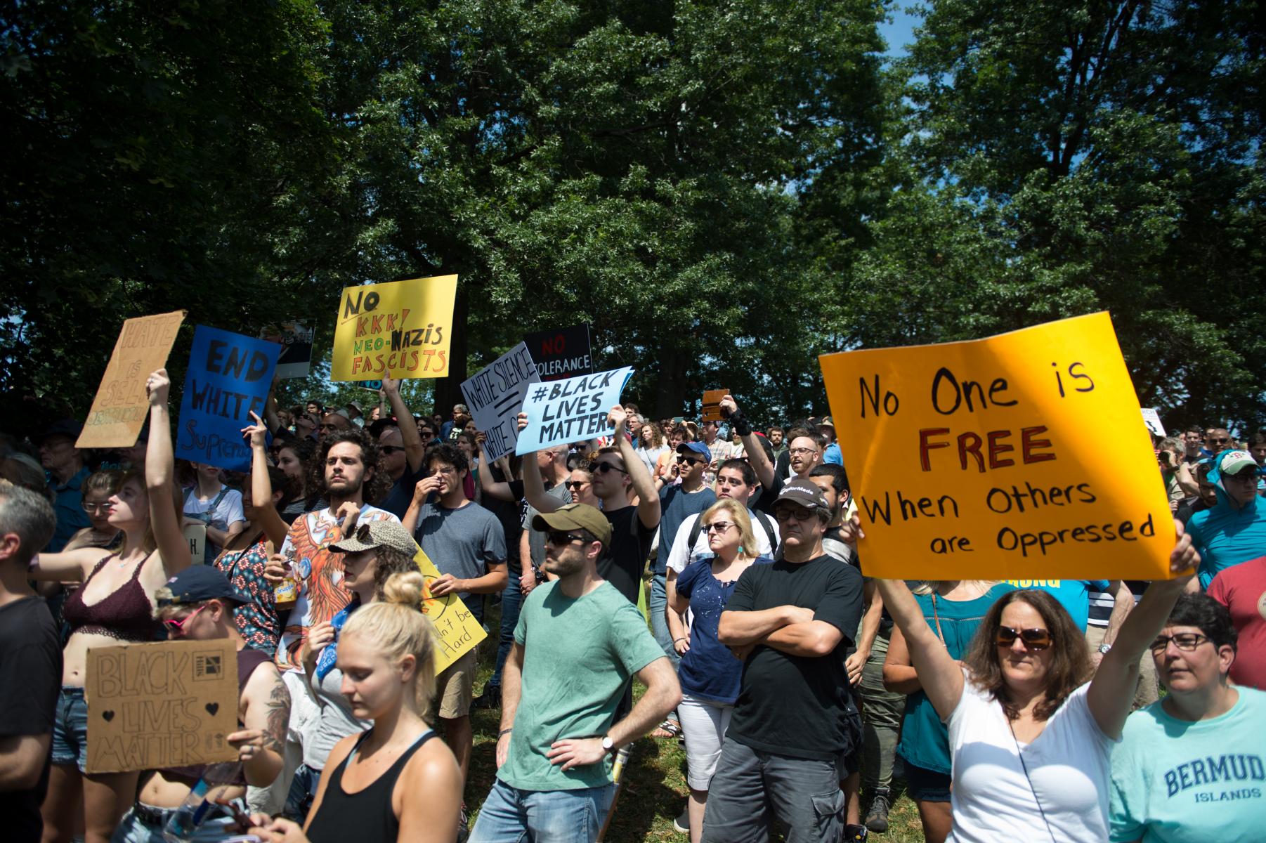 Boston, MA - August 19, 2017 - Anti-White Supremacy Rally