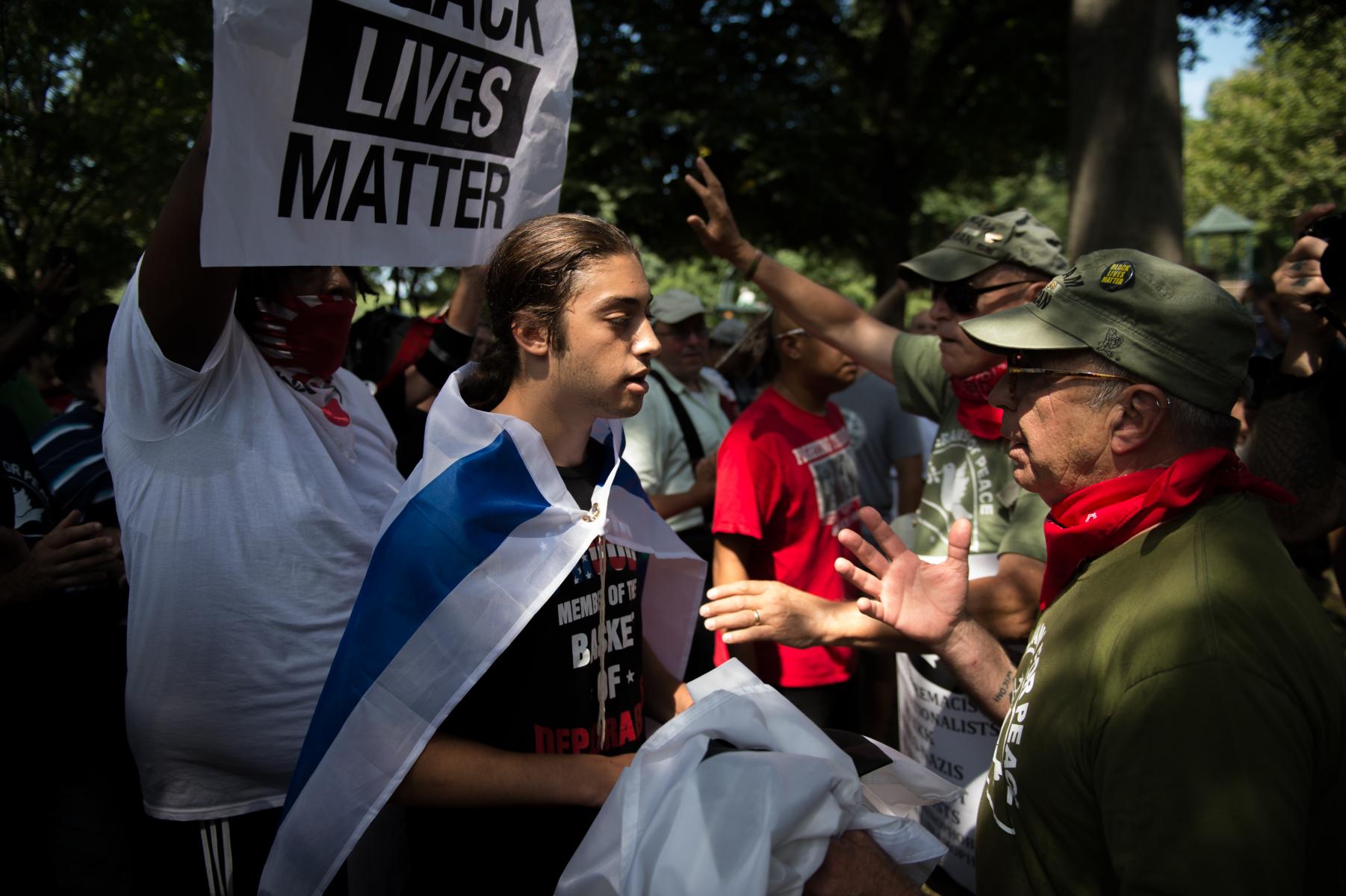 Boston, MA - August 19, 2017 - Anti-White Supremacy Rally