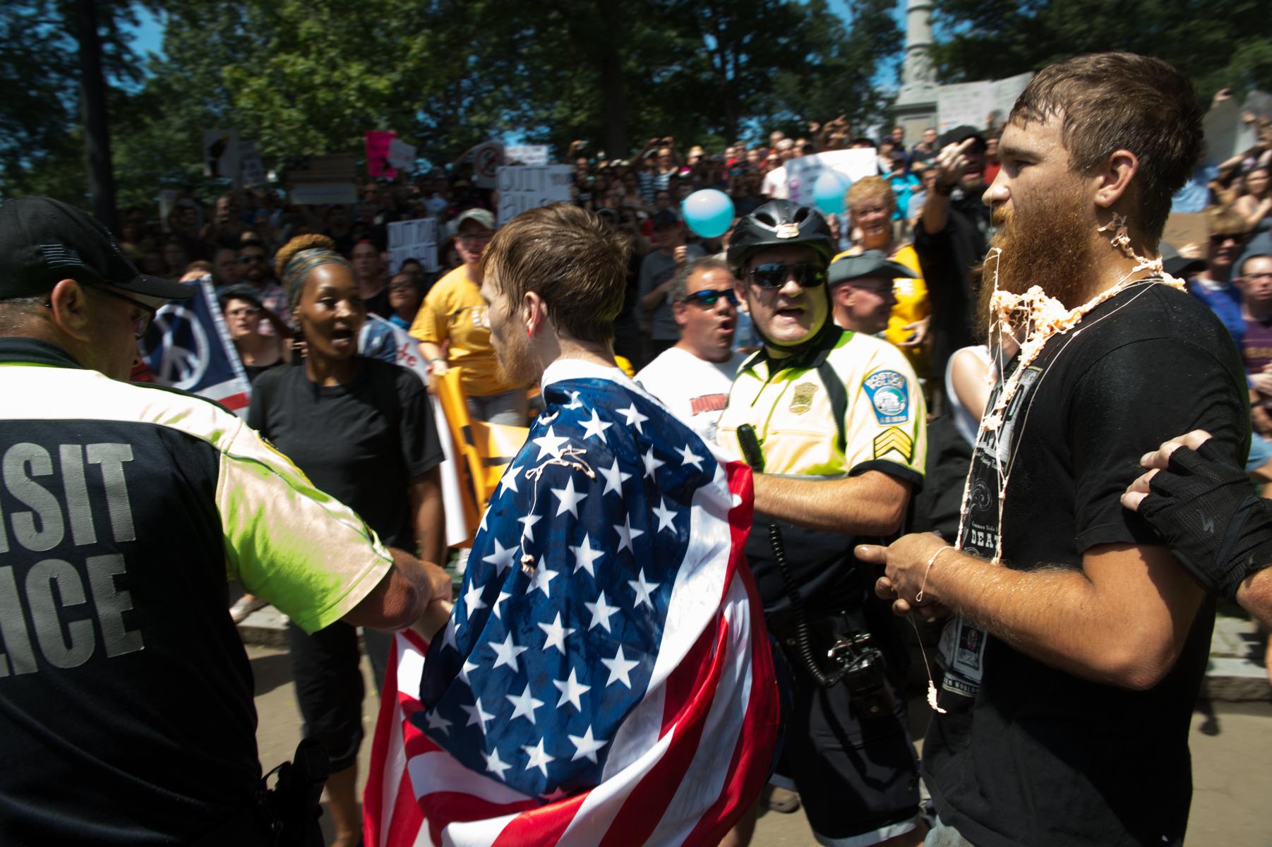 Boston, MA - August 19, 2017 - Anti-White Supremacy Rally