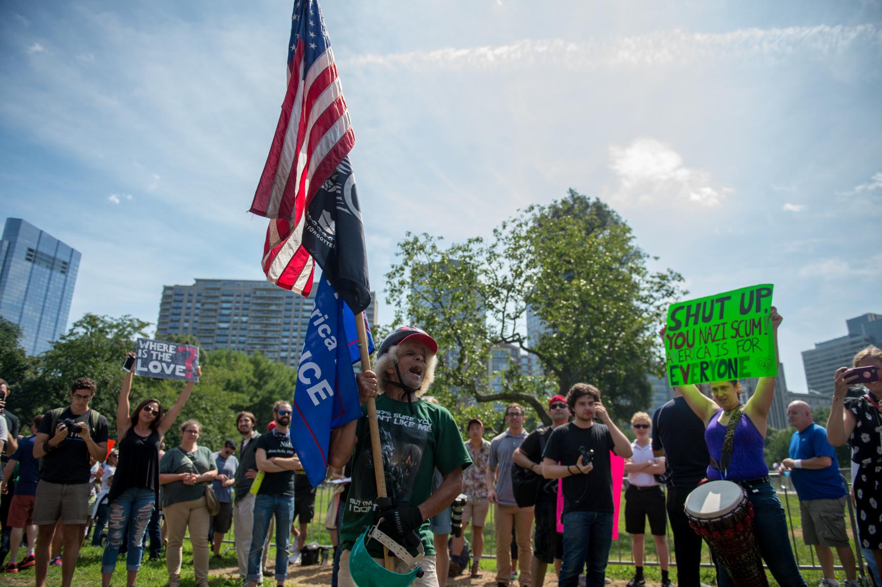 Boston, MA - August 19, 2017 - Anti-White Supremacy Rally