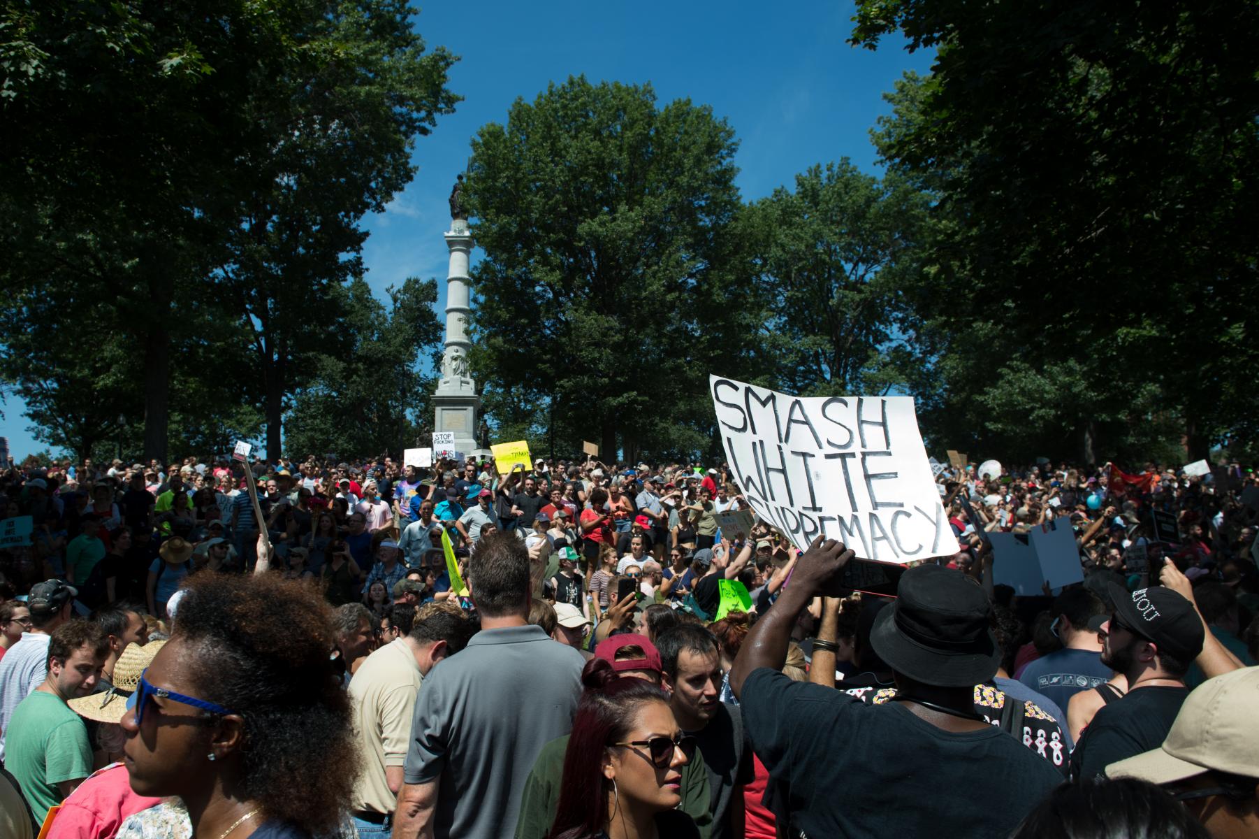 Boston, MA - August 19, 2017 - Anti-White Supremacy Rally